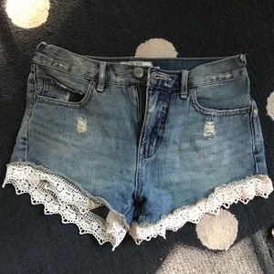 Free People denim shorts size 24